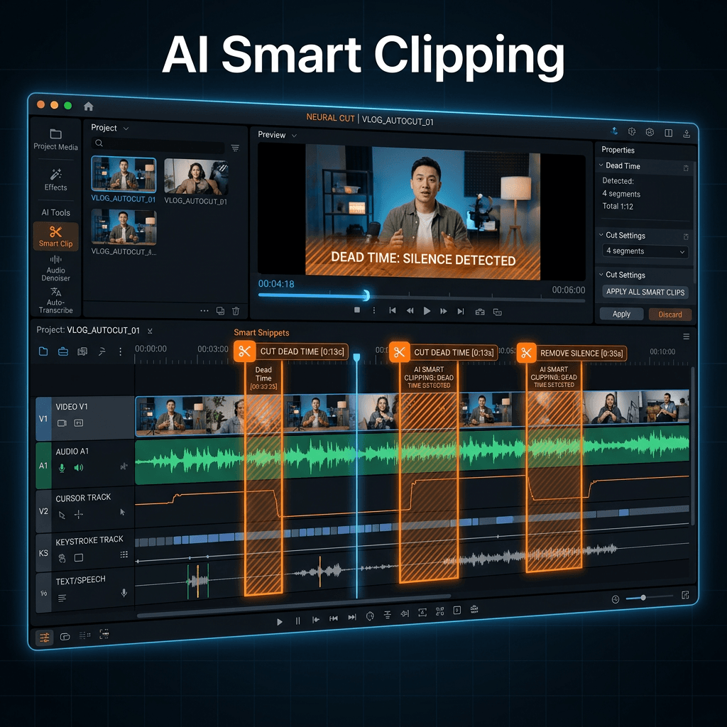 AI Smart Clipping Interface
