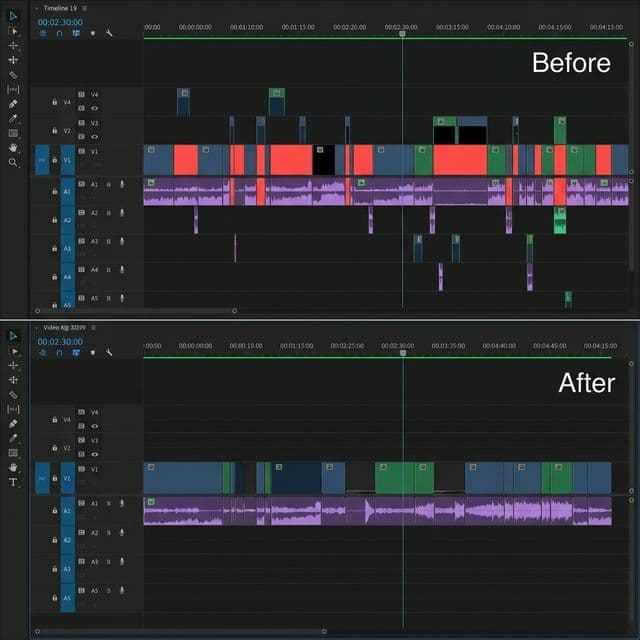 Visualizing the AI detection of silence and dead time