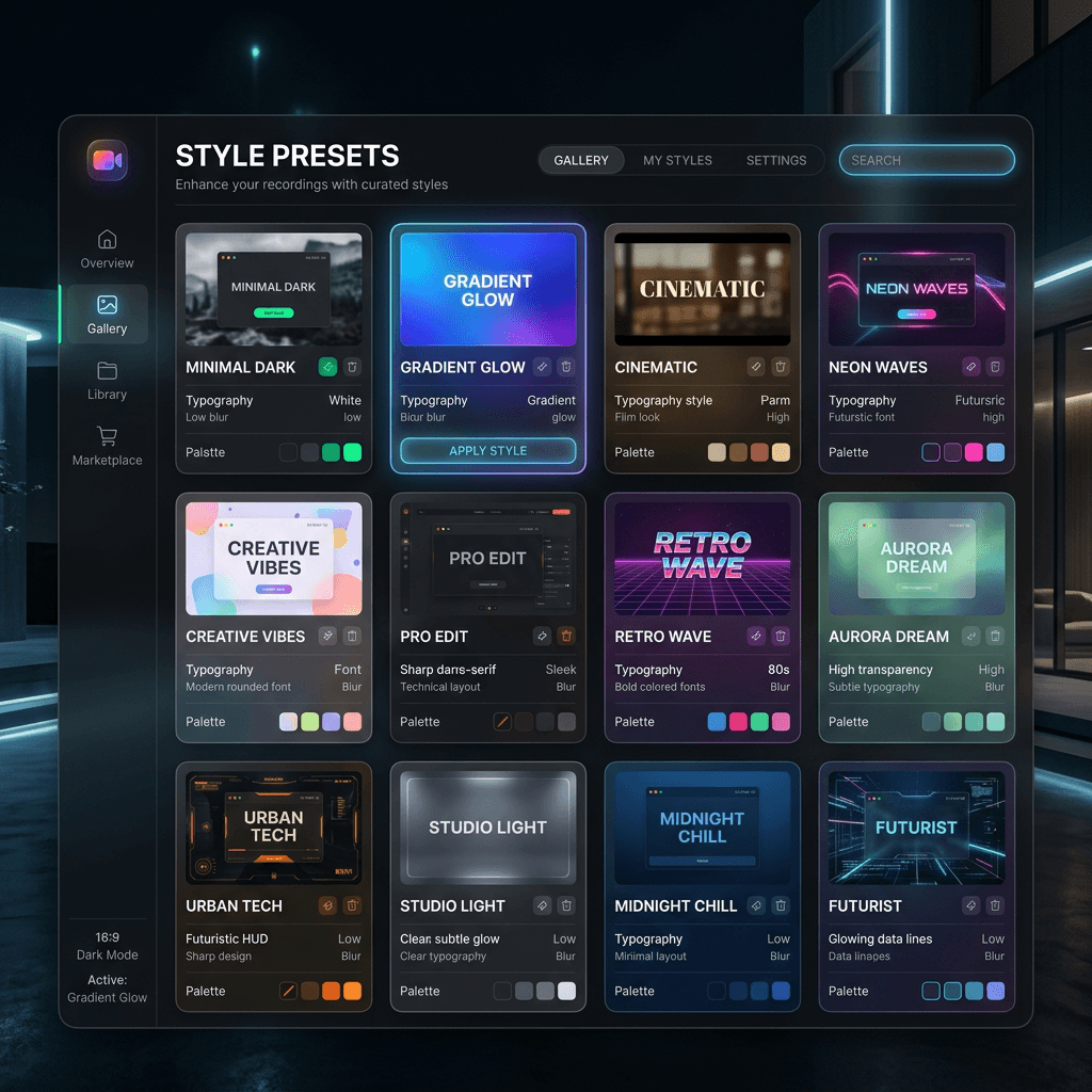 Style Preset Gallery